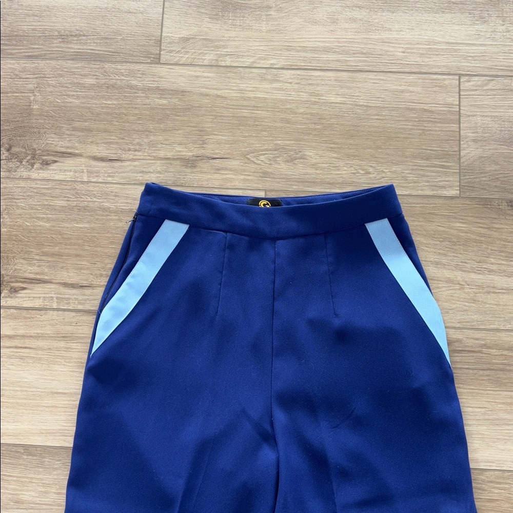 Olarsgrace Women's Royal Blue Wide-Leg Pants size 8 - Picture 4 of 9